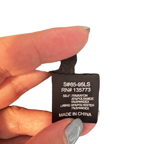 Olivaceous Dark Gray High Front Slit Back Zip Straight Pencil Skirt Women Sz M - Picture 9 of 9